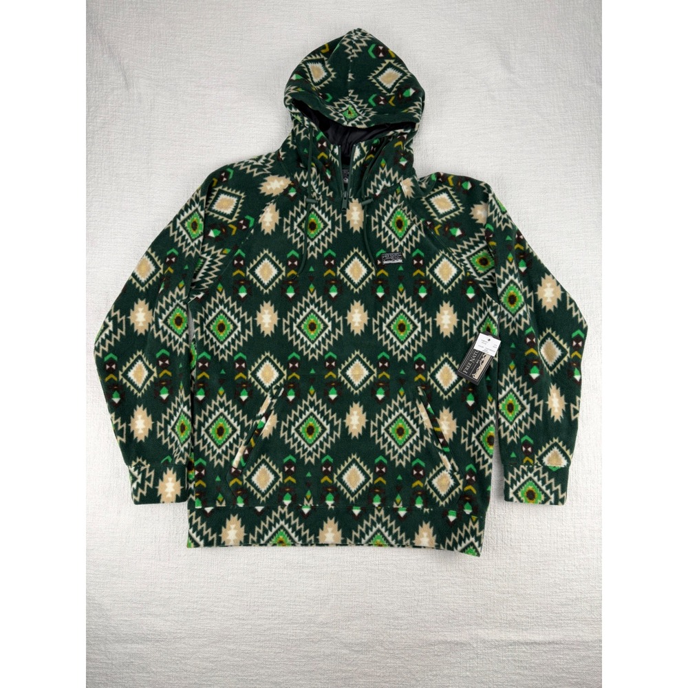 NWT Free Nature Mens Fleece Hoodie Pine Needle Aztec Southwestern Medium